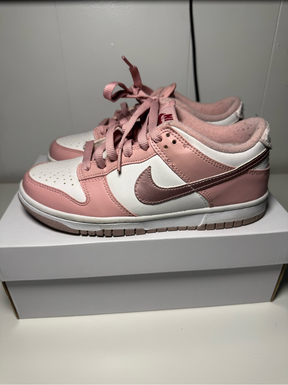 Nike Dunk Low Pink Velvet GS Size 5.5 Youth / 7 Women's